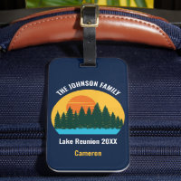 Family Lake Reunion Cute Customised Sunset