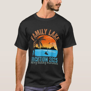 Family Lake Vacation 2025 Family Reunion Trip Squa T-Shirt