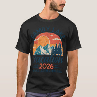 Family Lake Vacation 2026 Camping Lake T-Shirt