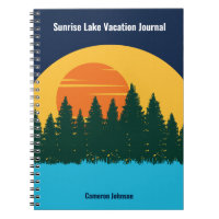 Family Lake Vacation Cute Customised Sunset