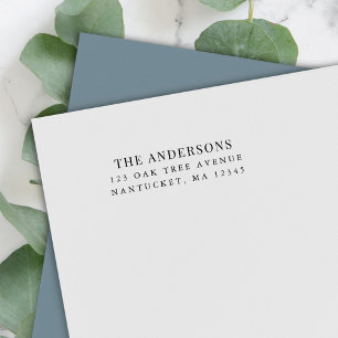 Family Last Name Modern Classic Return Address Self-inking Stamp