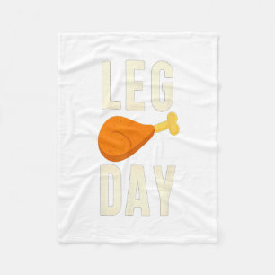 Family Leg Day Thanksgiving Costume For Friends Pa Fleece Blanket