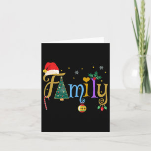 Family Letters Christmas Style Love My Family Chri Card