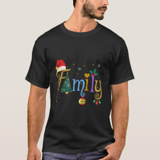 Family Letters Style Love My Family T-Shirt