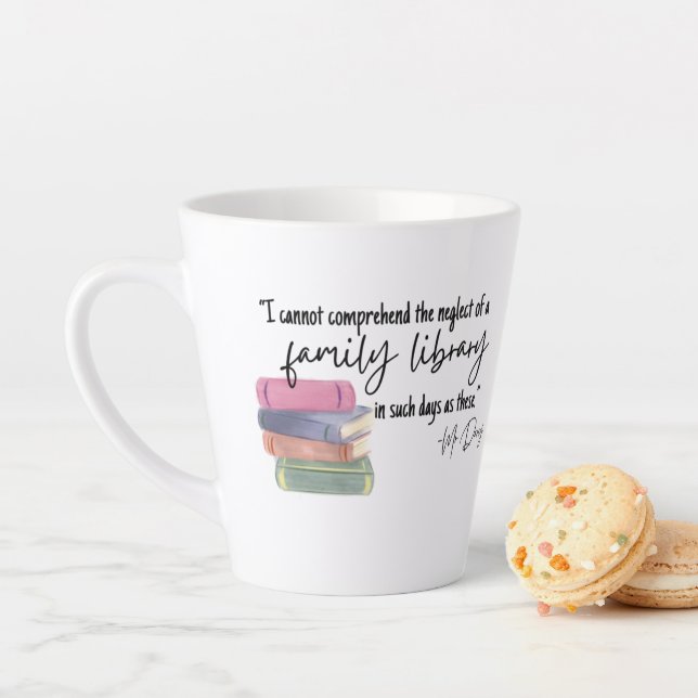 Family Library: Left Handed Latte Mug (In Situ)