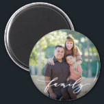 Family Love Editable Colour Custom Photo Magnet<br><div class="desc">Photo gifts make the best gifts! Easily personalised with your text and/or photo(s) for a custom look. Designed by Berry Berry Sweet,  Modern Stationery and Personalised Gifts. Visit our website at www.berryberrysweet.com to see our full product lines.</div>