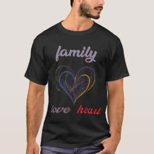 family love heart T-Shirt