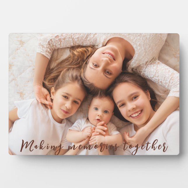 Family Love: Mother with Her Children customisable Plaque (Front)
