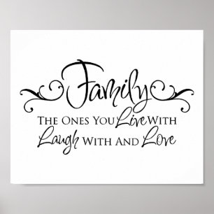 Family & Love Quote Poster