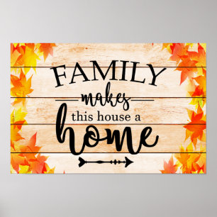 Family Makes This House A Home Poster