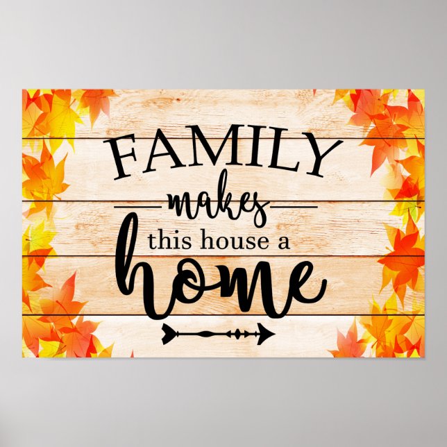 Family Makes This House A Home Poster (Front)
