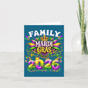 Family Mardi Gras Making Memories Artwork Card