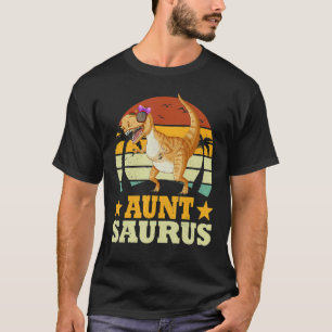 Family Matching  Auntsaurus Dinosaur Aunt Saurus T-Shirt