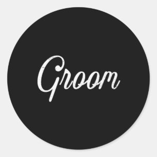 Family Matching Bachelor Bachelorette Party Groom Classic Round Sticker