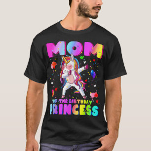 Family matching Birthday Princess Girl Dabbing Uni T-Shirt