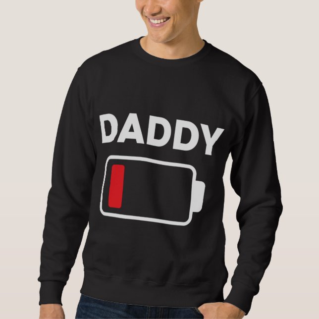 Family Matching Christmas Battery Funny Daddy Xmas Sweatshirt (Front)