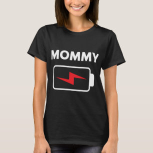 Family Matching Christmas Battery Funny Mummy Xmas T-Shirt