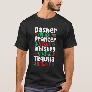 Family Matching Christmas Gifts Dasher Dancer Pran T-Shirt