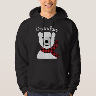 Family Matching Christmas Grandpa Plaid Bear Papa Hoodie