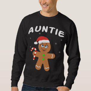 Family Matching Christmas Outfits Gingerbread Aunt Sweatshirt