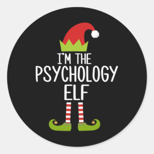 Family Matching Christmas Xmas Gifts I'm The Psych Classic Round Sticker