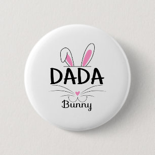 Family Matching Dada Bunny Graphic Easter Costume 6 Cm Round Badge