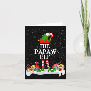 Family Matching Group Christmas The Papaw Elf Card