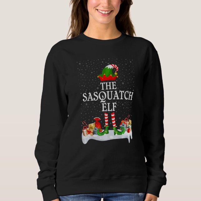 Family Matching Group Christmas The Sasquatch Elf Sweatshirt (Front)