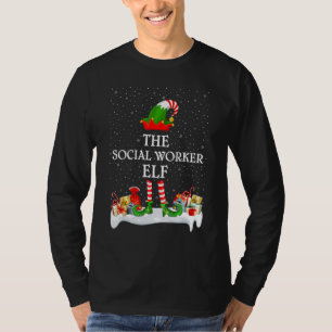 Family Matching Group Christmas The Social Worker T-Shirt