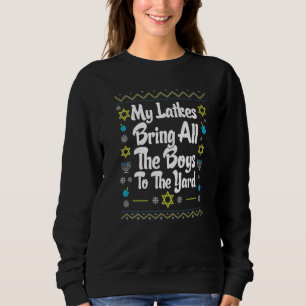 Family Matching Group Happy Challah Days Ugly Hanu Sweatshirt