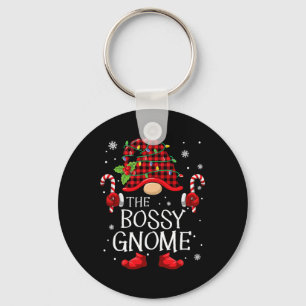 Family Matching Group The Bossy Gnome Christmas Key Ring