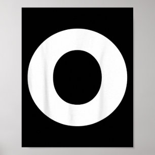 Family Matching Halloween Carnival Letter O Capita Poster