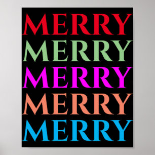 Family Matching Merry Christmas Outfits T Shirt  Poster
