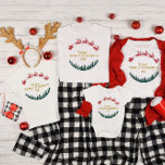 Family Matching Personalised Name/Year Sleighed It Baby Bodysuit<br><div class="desc">Experience the magic of Christmas with our enchanting "Totally Sleighed It" holiday product! Personalise the shirt with the Last Name and Year. Watch as Santa and his reindeer soar through the sky above a charming forest of Christmas trees. This whimsical scene captures the joy and wonder of the season, making...</div>