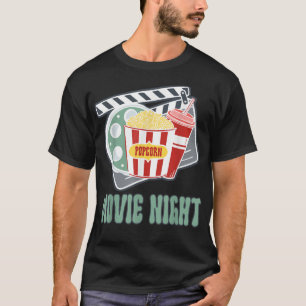 Family Matching Popcorn Movie Night Marathon T-Shirt