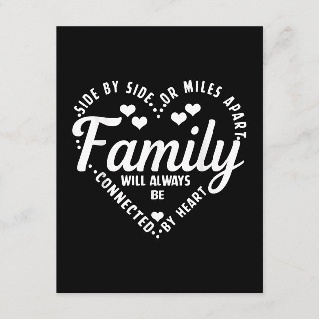 Family Matching Shirt Family Always Be Connected B Enclosure Card (Front)