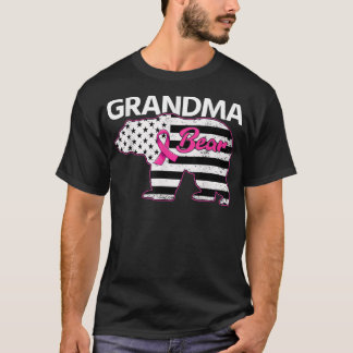Family Matching Tee Grandma Bear Breast Cancer Awa