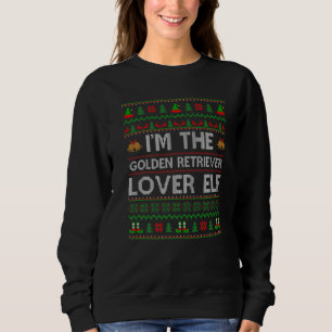 Family Matching Ugly Golden Retriever Elf Christma Sweatshirt