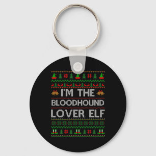 Family Matching Ugly I'm The Bloodhound Lover Elf Key Ring