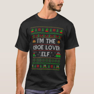 Family Matching Ugly I'm The Oboe  Elf Christmas T-Shirt