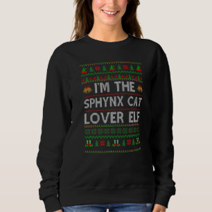Family Matching Ugly I'm The Sphynx Cat Elf Christ Sweatshirt