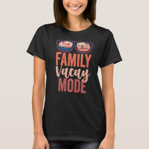 Family Matching Vacation Beach  Family Vacay Mode T-Shirt