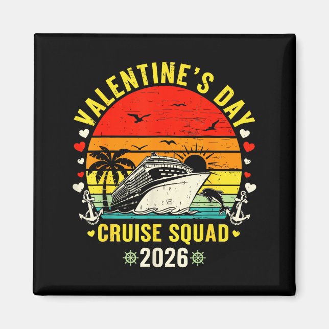 Family Matching Valentines Day For Couples Cruise  Magnet (Front)