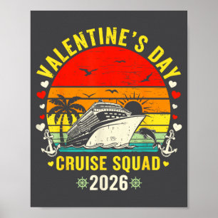 Family Matching Valentines Day For Couples Cruise  Poster