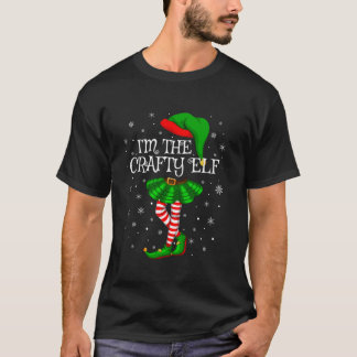 Family Matching Women Girls I m The Crafty Elf Chr T-Shirt