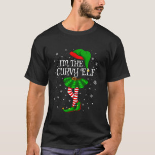 Family Matching Women Girls I m The Curvy Elf Chri T-Shirt