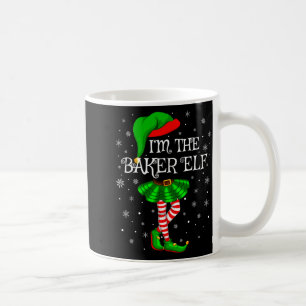 Family Matching Women Girls I'm The Baker Elf Chri Coffee Mug