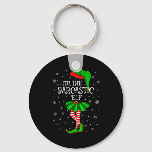 Family Matching Women Girls I'm The Sarcastic Elf Key Ring