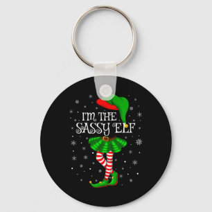 Family Matching Women Girls I'm The Sy Elf Christm Key Ring