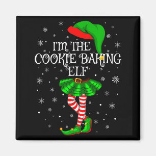 Family Matching Women Girls The Cookie Baking Elf  Magnet